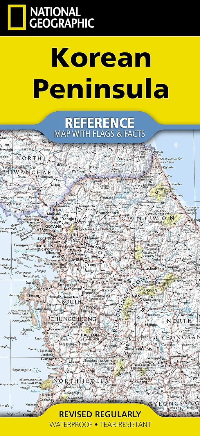 Carte de référence - Péninsule coréenne | National Geographic carte routière National Geographic 