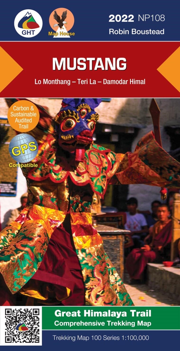 Carte de trekking au Népal - Mustang (NP108) | Himalayan MapHouse carte de randonnée Himalayan MapHouse
