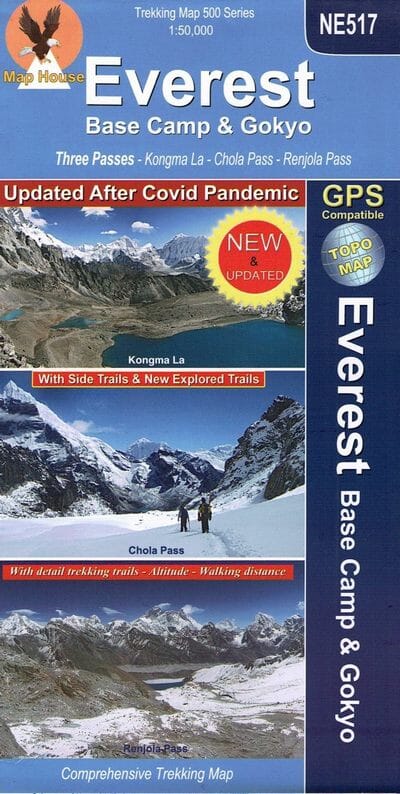 Carte de trekking - Camp de base de l'Everest & Gokyo (NE517) | Himalayan MapHouse carte de randonnée Himalayan MapHouse