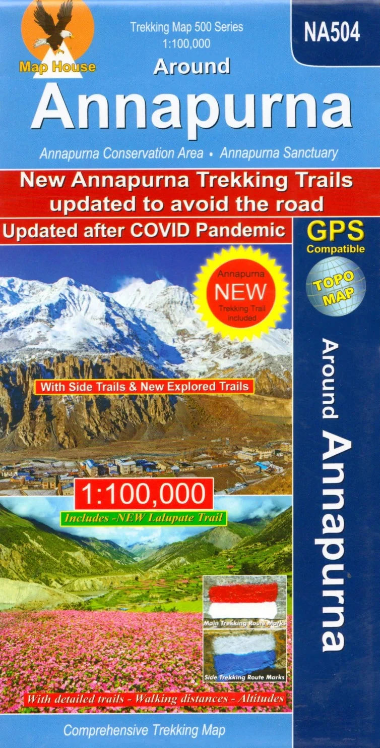 Carte de trekking - Circuit des Annapurnas (NA504) | Himalayan MapHouse carte de randonnée Himalayan MapHouse 