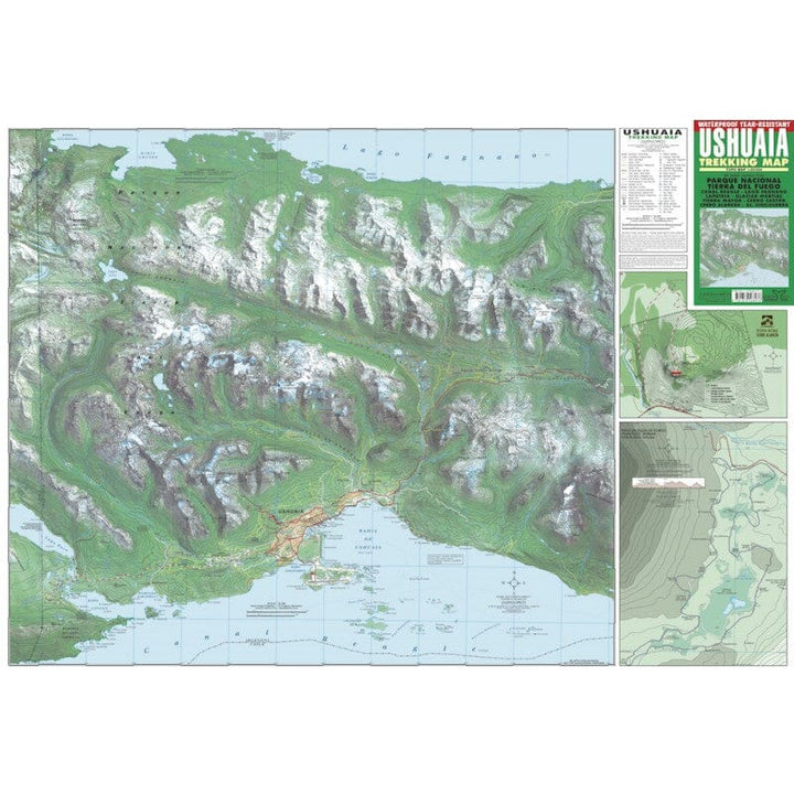 Carte de trekking d'Ushuaia | Zagier y Urruty carte de randonnée Zagier y Urruty 