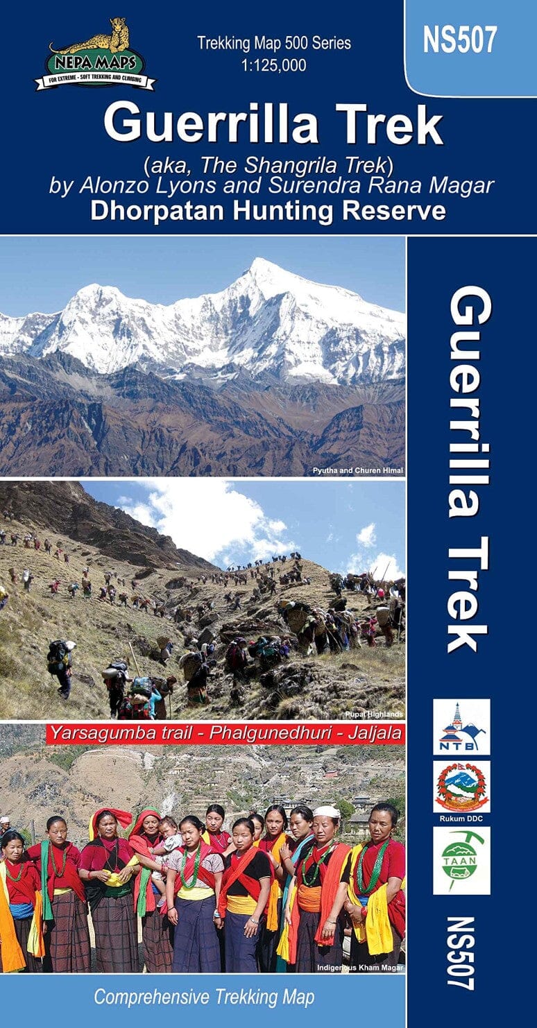Carte de trekking - Guerilla Trek (NS507) | Himalayan MapHouse carte pliée Himalayan MapHouse 