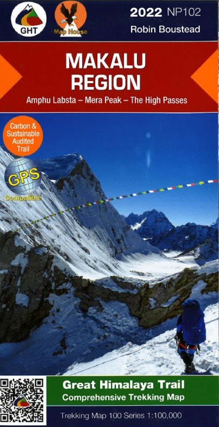 Carte de trekking - Région de Makalu : Amphu Labsta, Mera Peak, Les hauts cols (NP102) | Himalayan MapHouse carte de randonnée Himalayan MapHouse Default Title