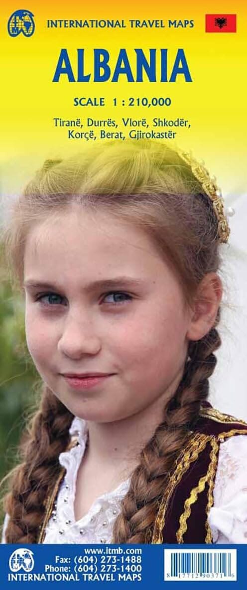 Carte de voyage - Albanie | ITM carte routière ITM