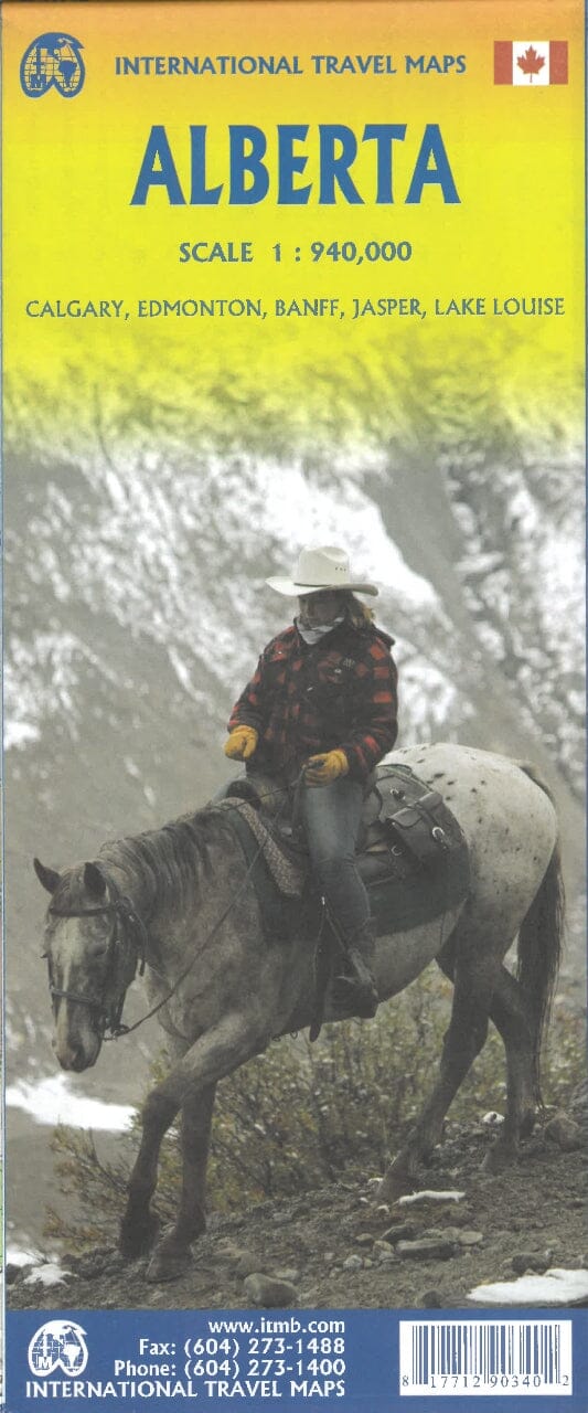 Carte de voyage - Alberta (Canada) | ITM carte routière ITM