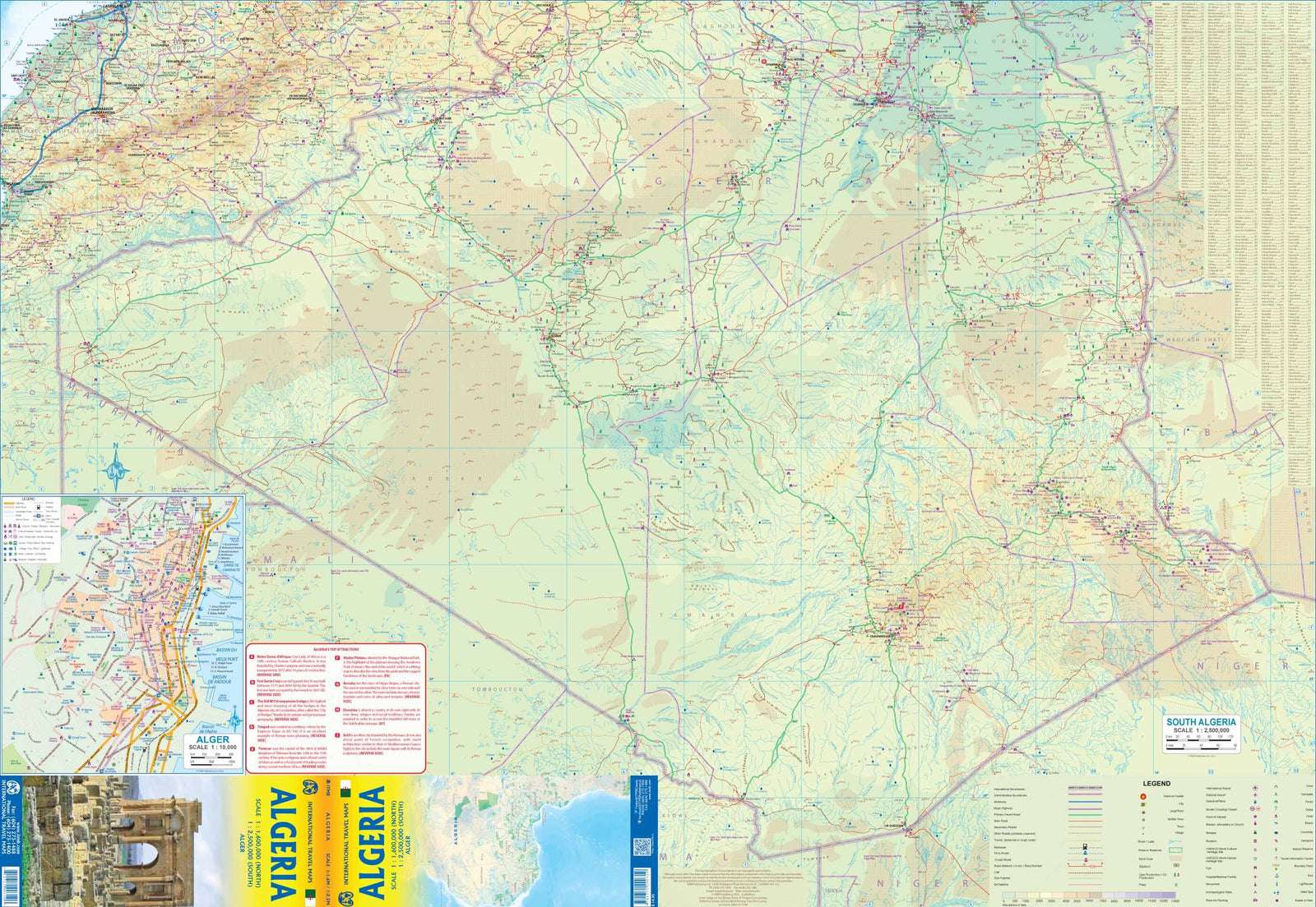 Carte de voyage - Algérie | ITM carte routière ITM