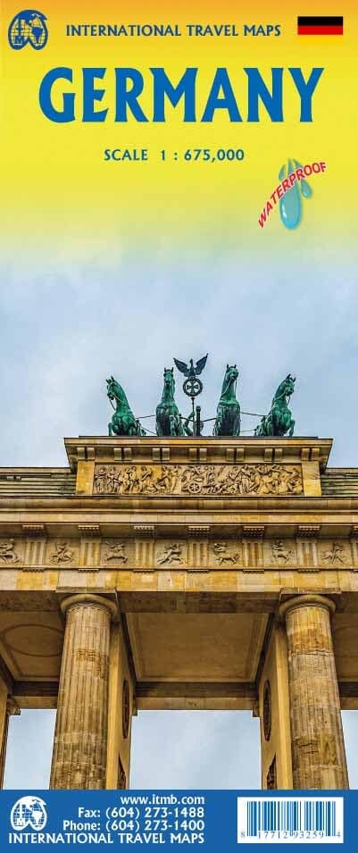 Carte de voyage - Allemagne | ITM carte routière ITM