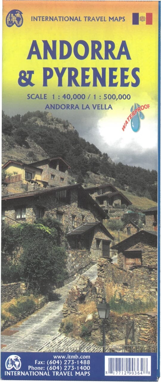 Carte de voyage - Andorre & Pyrénées | ITM carte routière ITM