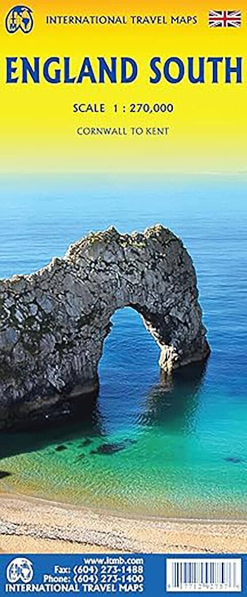 Carte de voyage - Angleterre Sud | ITM carte routière ITM 