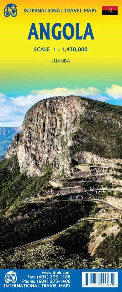 Carte de voyage - Angola | ITM carte routière ITM