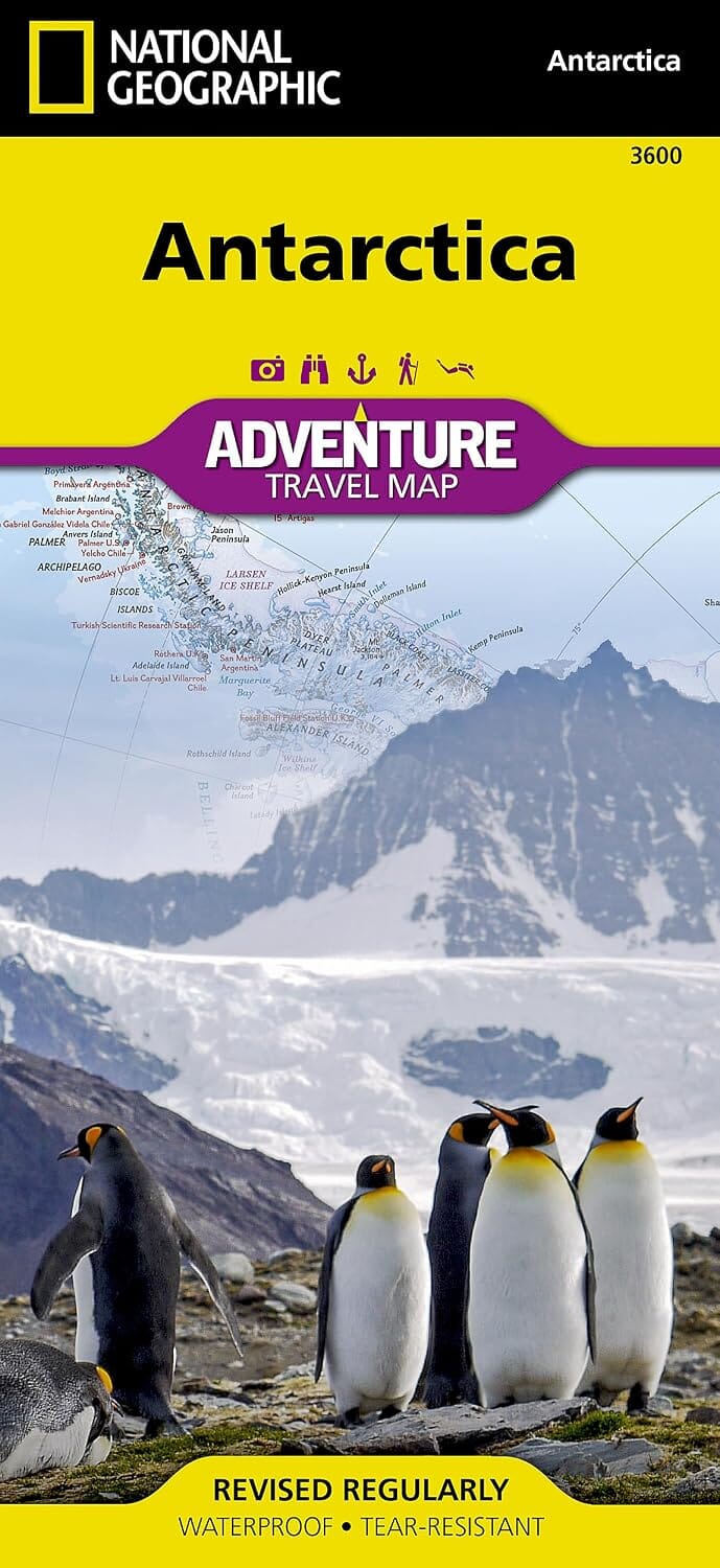 Carte de voyage - Antarctique | National Geographic carte routière National Geographic 