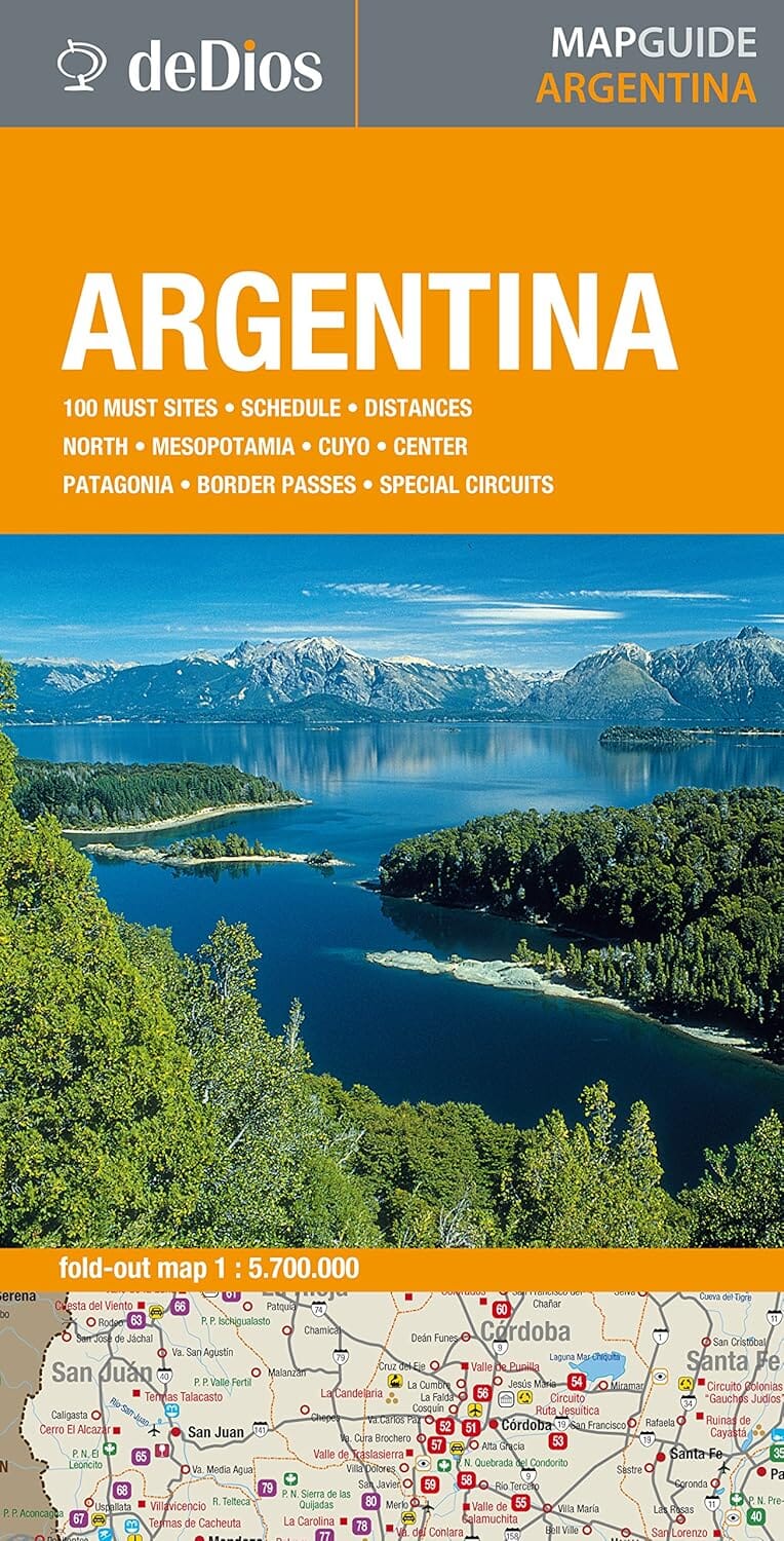 Carte de voyage - Argentine | deDios carte routière DeDios