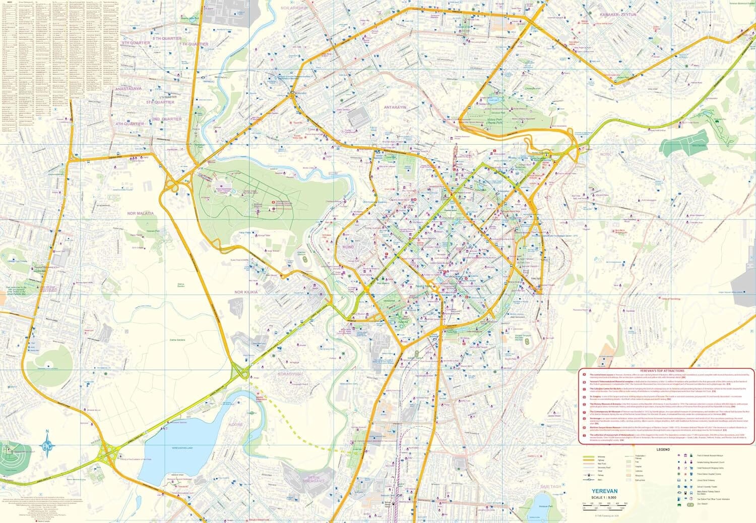 Carte de voyage - Arménie & Erevan | ITM carte routière ITM 