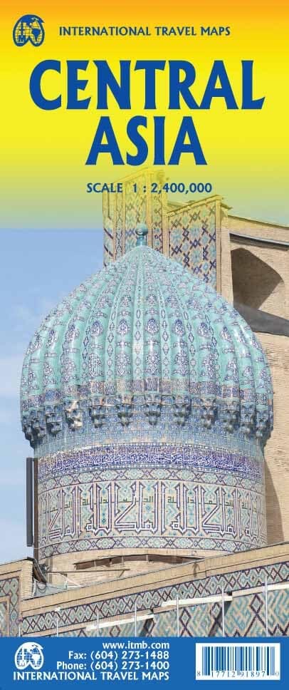 Carte de voyage - Asie centrale | ITM carte routière ITM