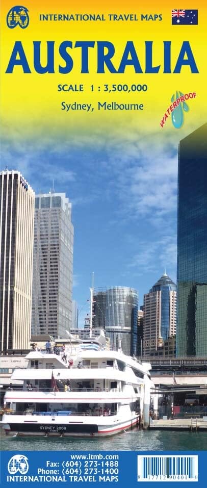 Carte de voyage - Australie | ITM carte routière ITM