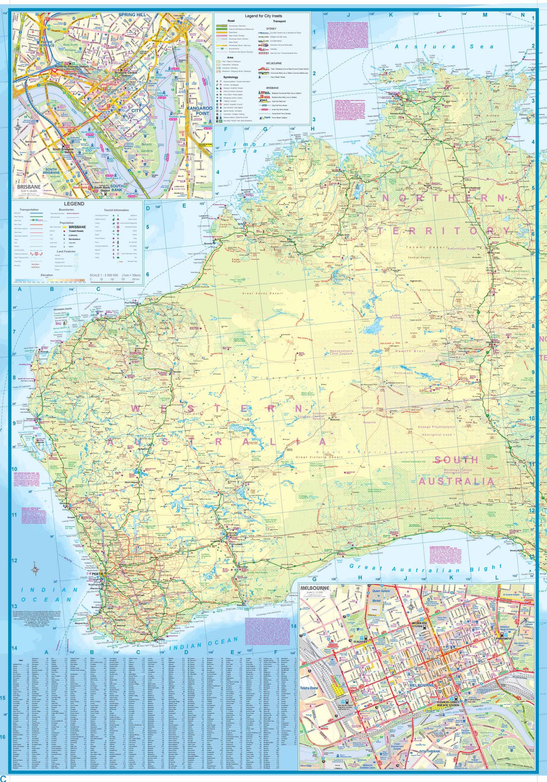 Carte de voyage - Australie | ITM carte pliée ITM 