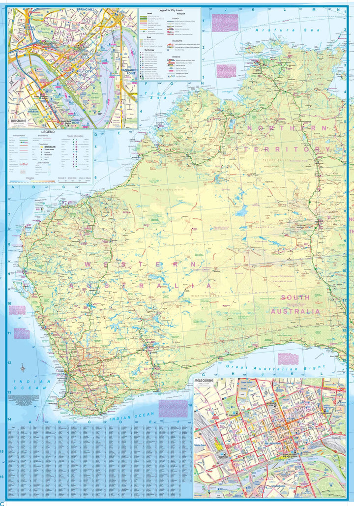 Carte de voyage - Australie | ITM carte pliée ITM 