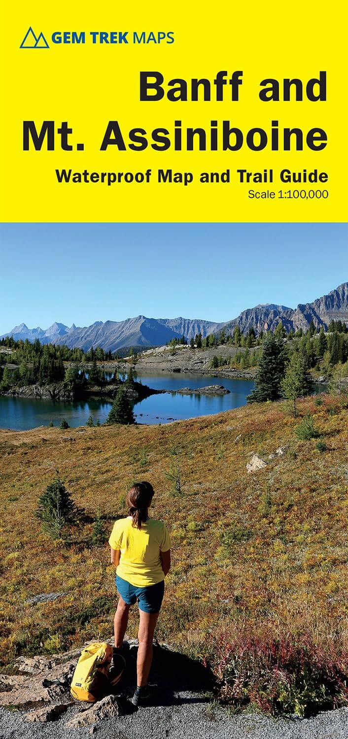 Carte de voyage - Banff et Mount Assiniboine (Alberta) | Gem Trek carte routière Gem Trek Publishing 