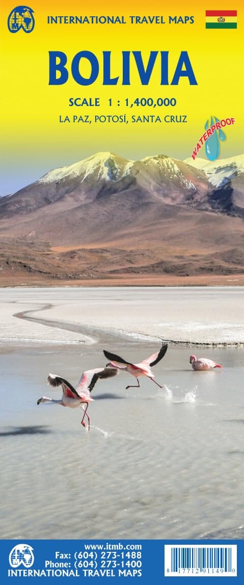 Carte de voyage - Bolivie | ITM carte routière ITM