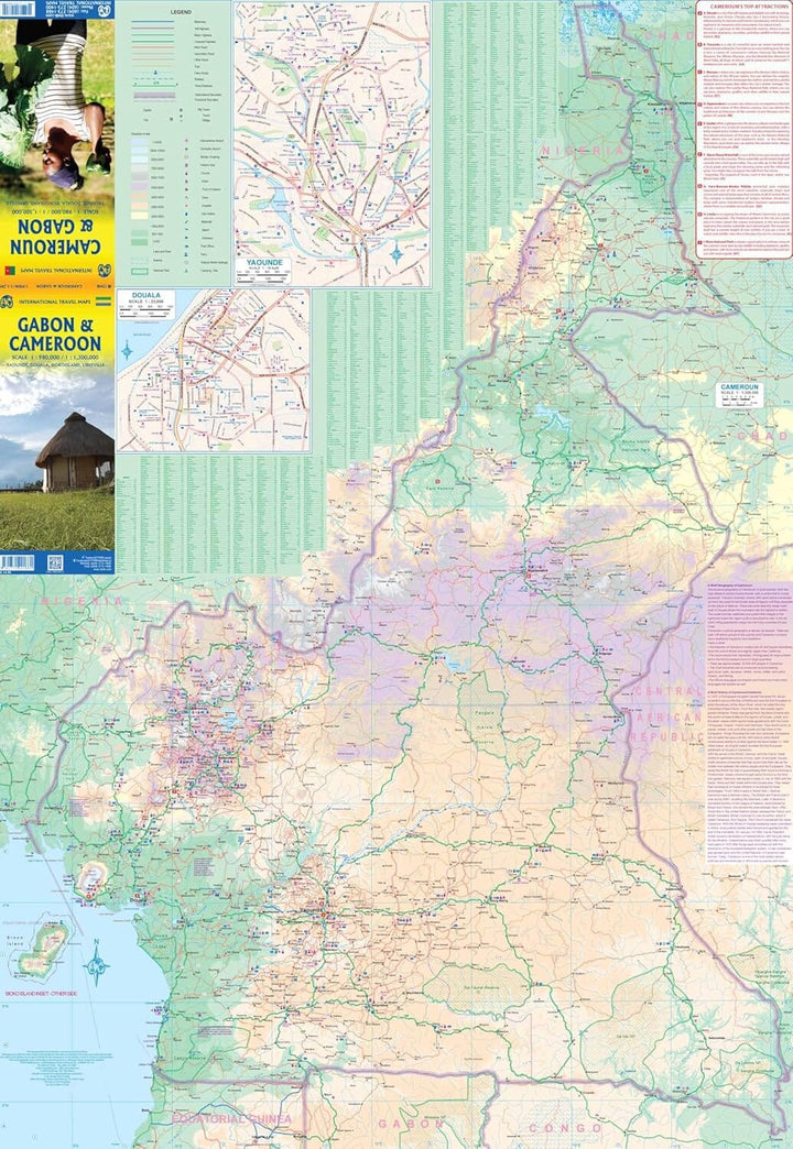 Carte de voyage - Cameroun & Gabon | ITM carte pliée ITM 