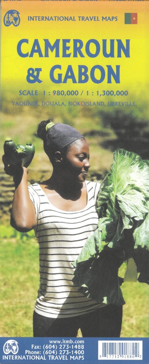 Carte de voyage - Cameroun & Gabon | ITM carte routière ITM
