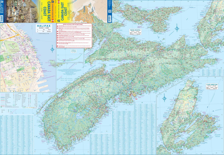 Carte de voyage - Canada Côte Est | ITM carte pliée ITM 