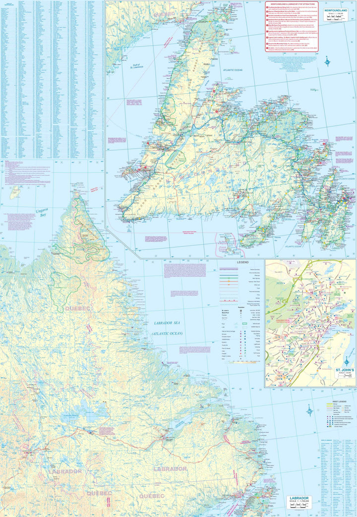 Carte de voyage - Canada Côte Est | ITM carte pliée ITM 