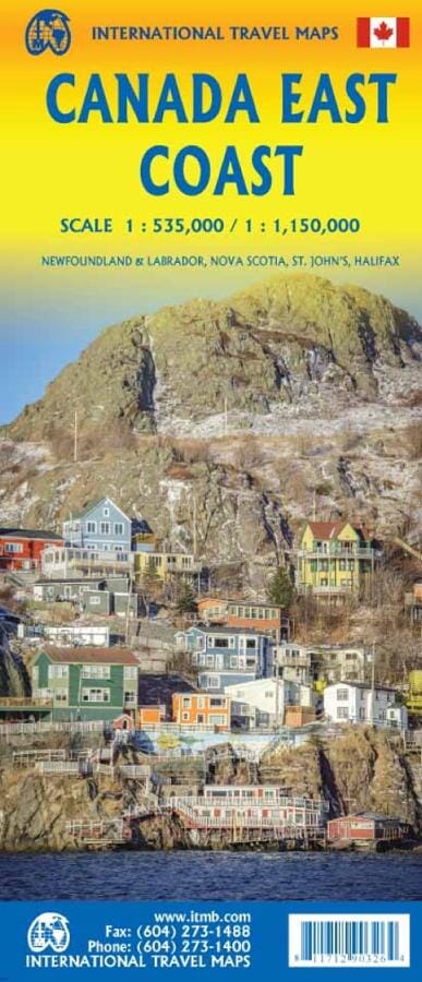 Carte de voyage - Canada Côte Est | ITM carte routière ITM