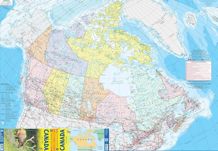Carte de voyage - Canada | ITM carte routière ITM 