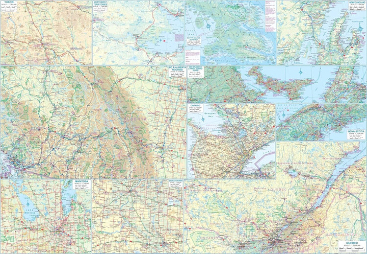 Carte de voyage - Canada | ITM carte routière ITM 