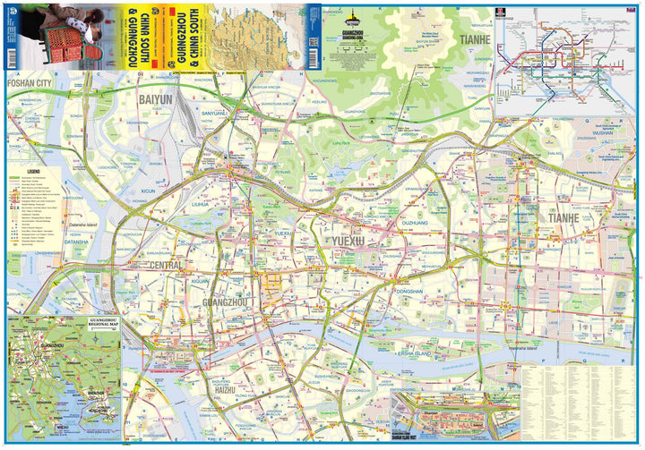 Carte de voyage - Chine Sud & Plan de Guangzhou | ITM carte pliée ITM 