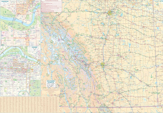 Road Map of British Columbia and Alberta | Canadian Cartographics Corp ...