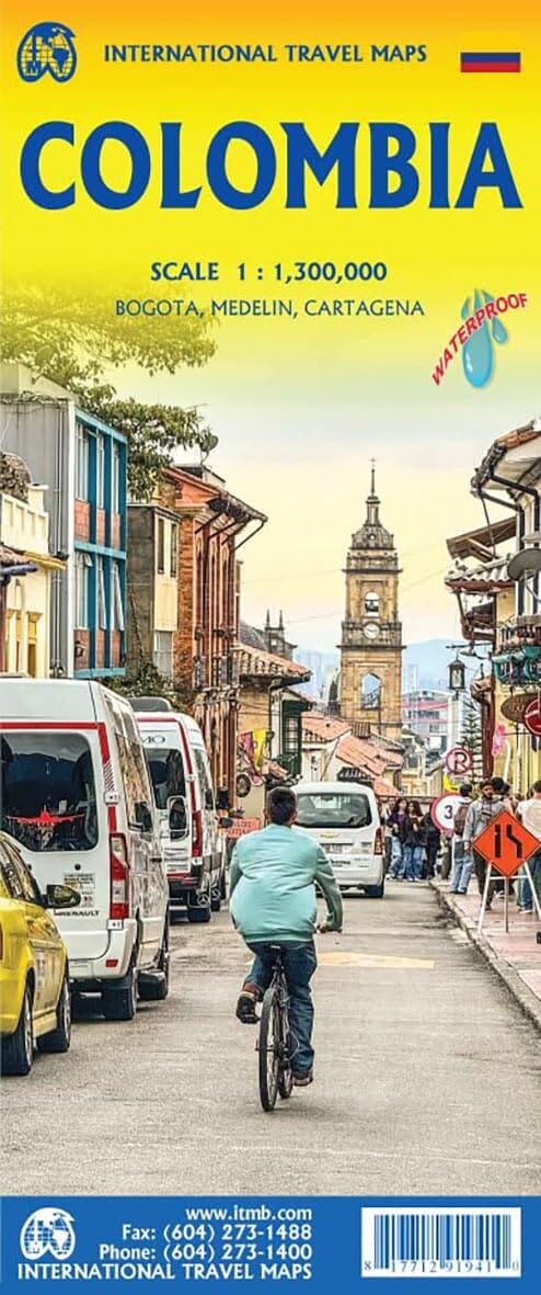 Carte de voyage - Colombie | ITM carte routière ITM 