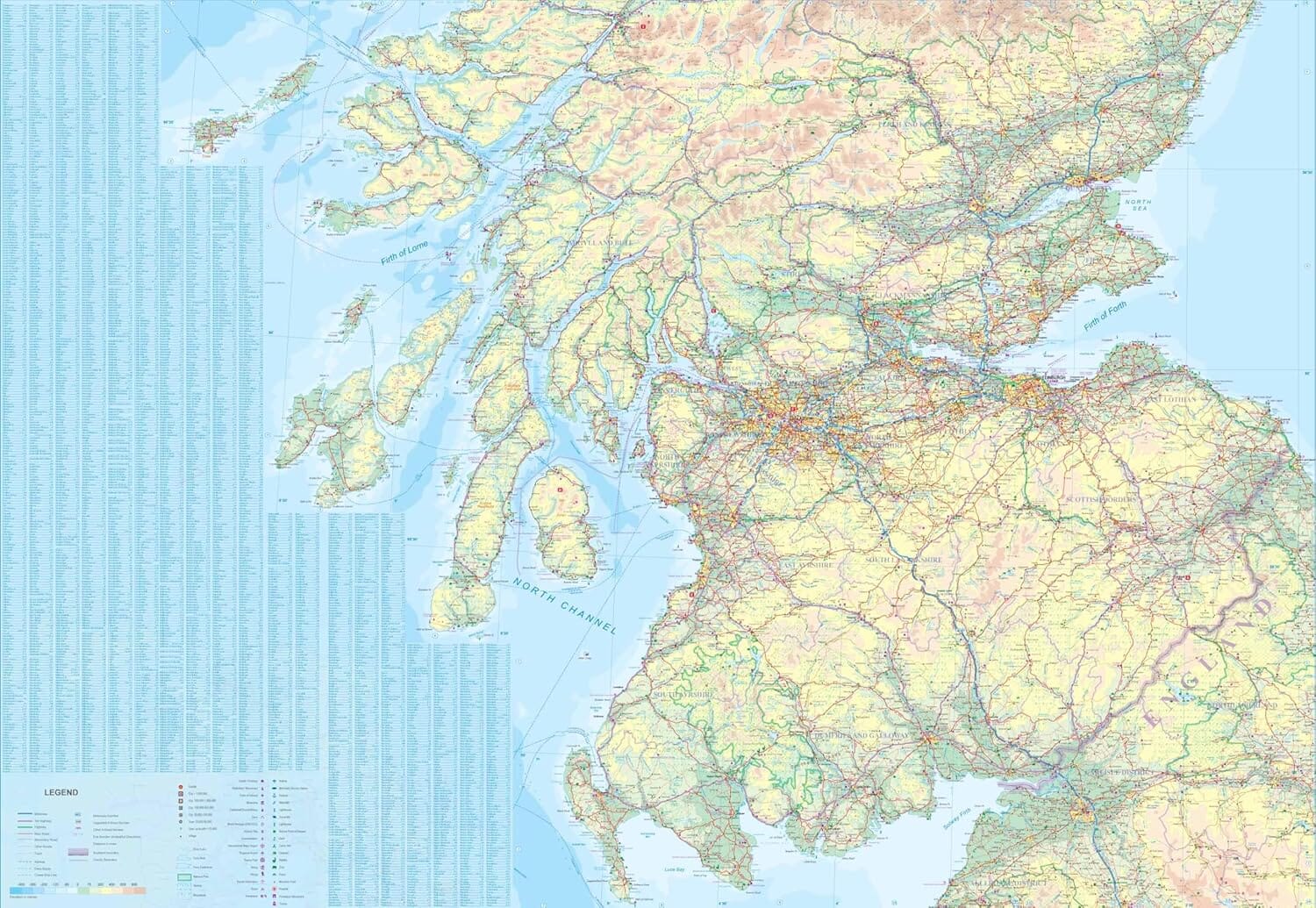 Carte de voyage - Ecosse | ITM carte routière ITM