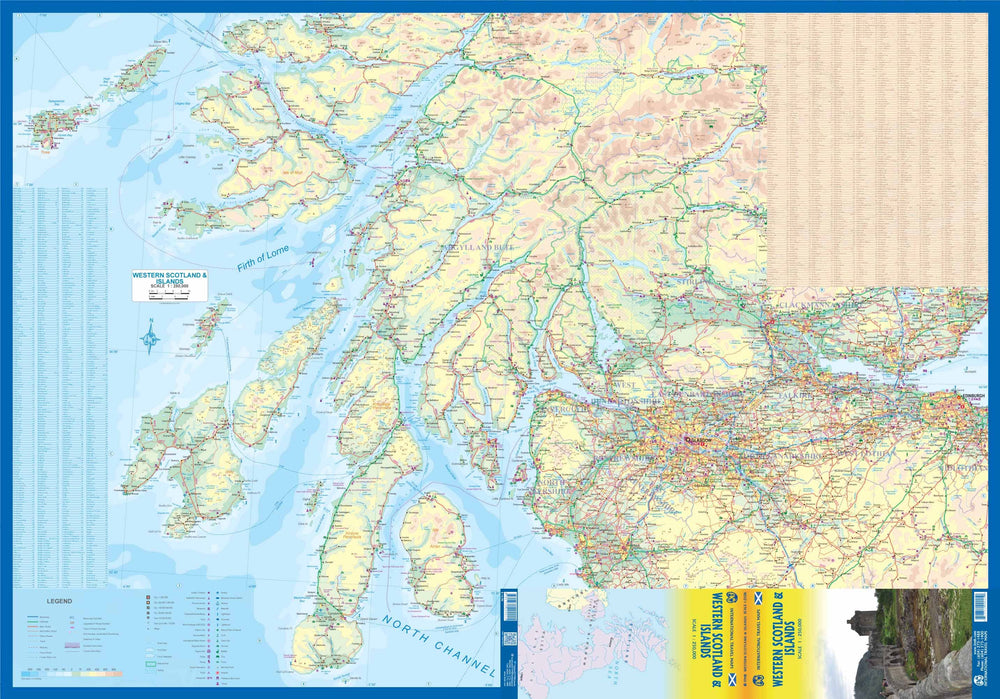 Carte de voyage - Écosse Ouest & Iles | ITM carte pliée ITM 
