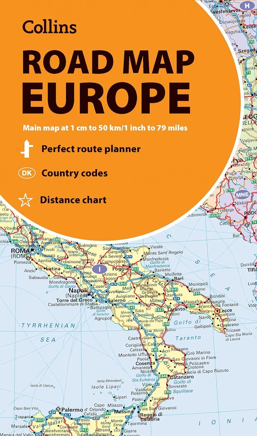 Carte de voyage - Europe | Collins carte routière Collins
