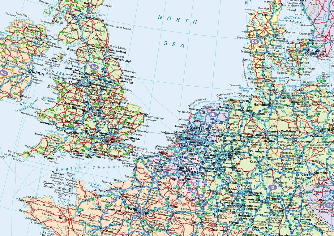 Carte de voyage - Europe | Collins carte pliée Collins 