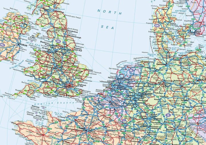 Carte de voyage - Europe | Collins carte pliée Collins 