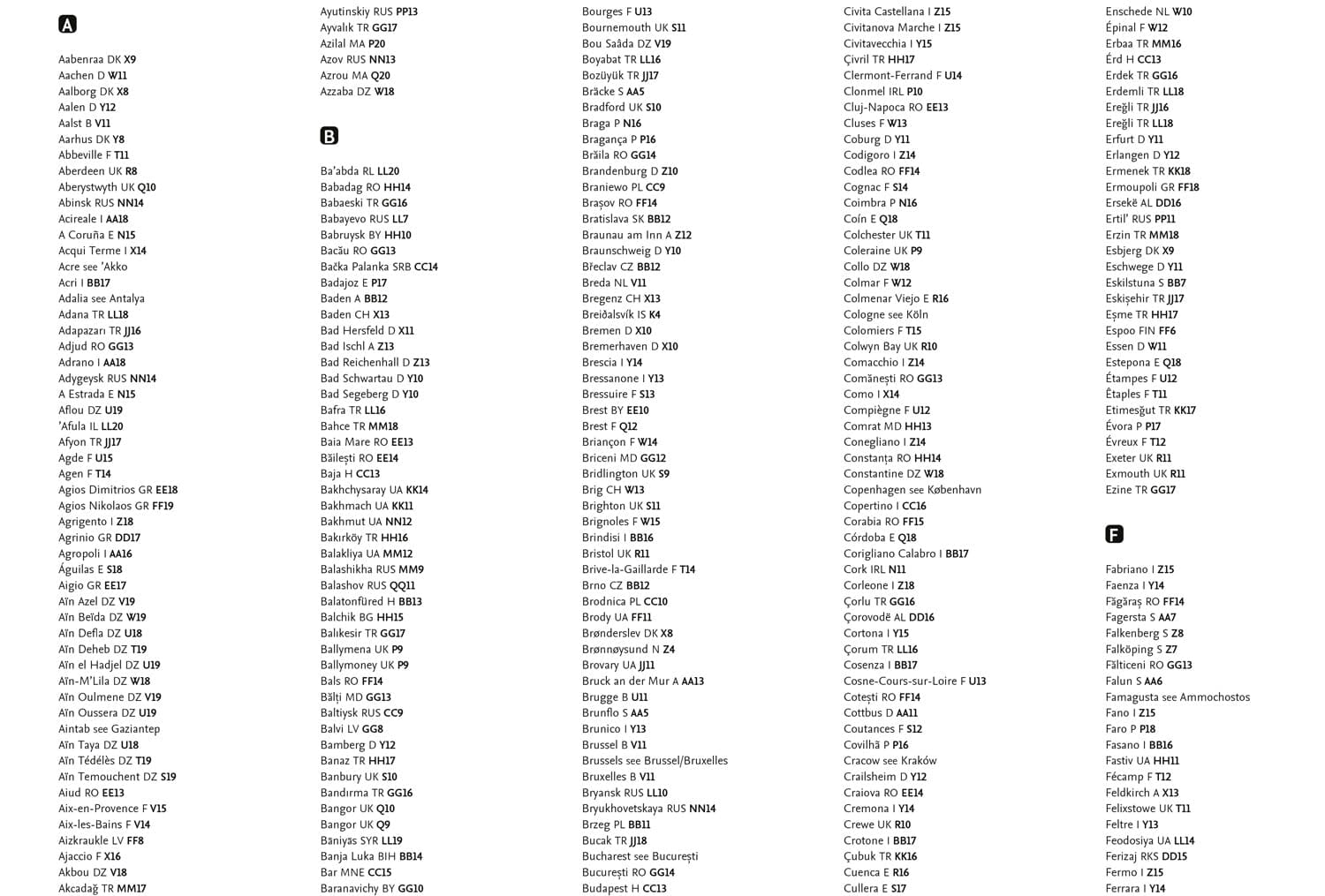 Carte de voyage - Europe | Collins carte routière Collins