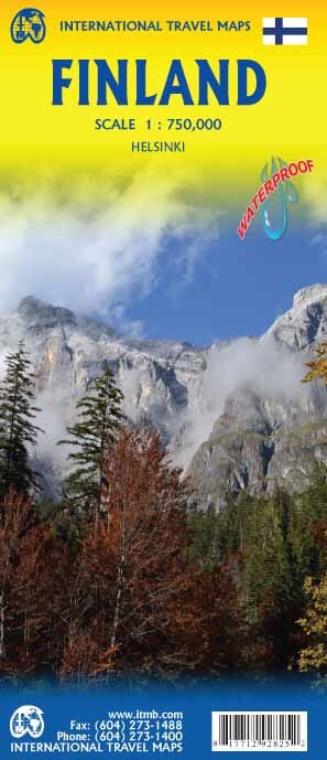 Carte de voyage - Finlande | ITM carte routière ITM