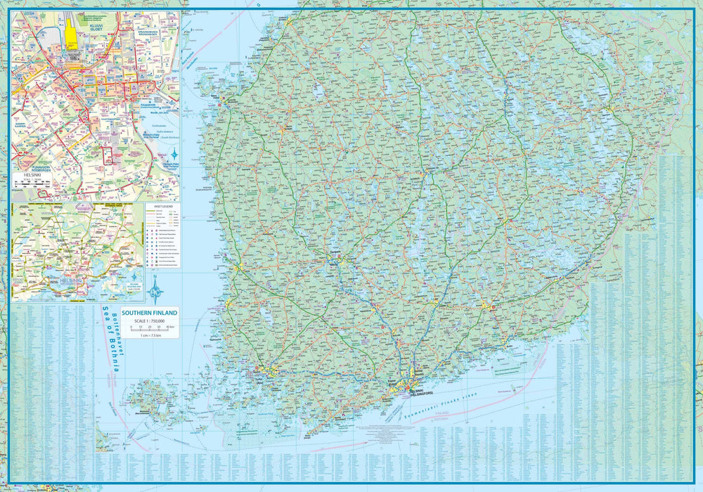 Carte de voyage - Finlande | ITM carte pliée ITM 