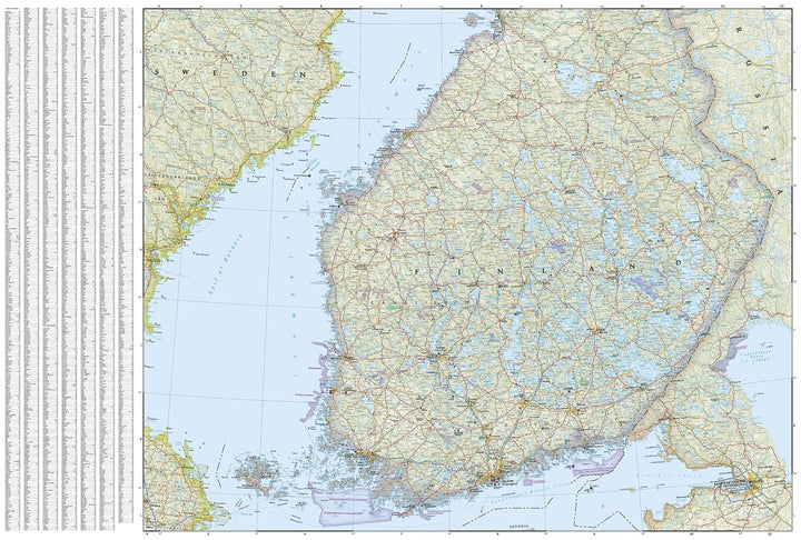 Carte de voyage - Finlande | National Geographic carte routière National Geographic 