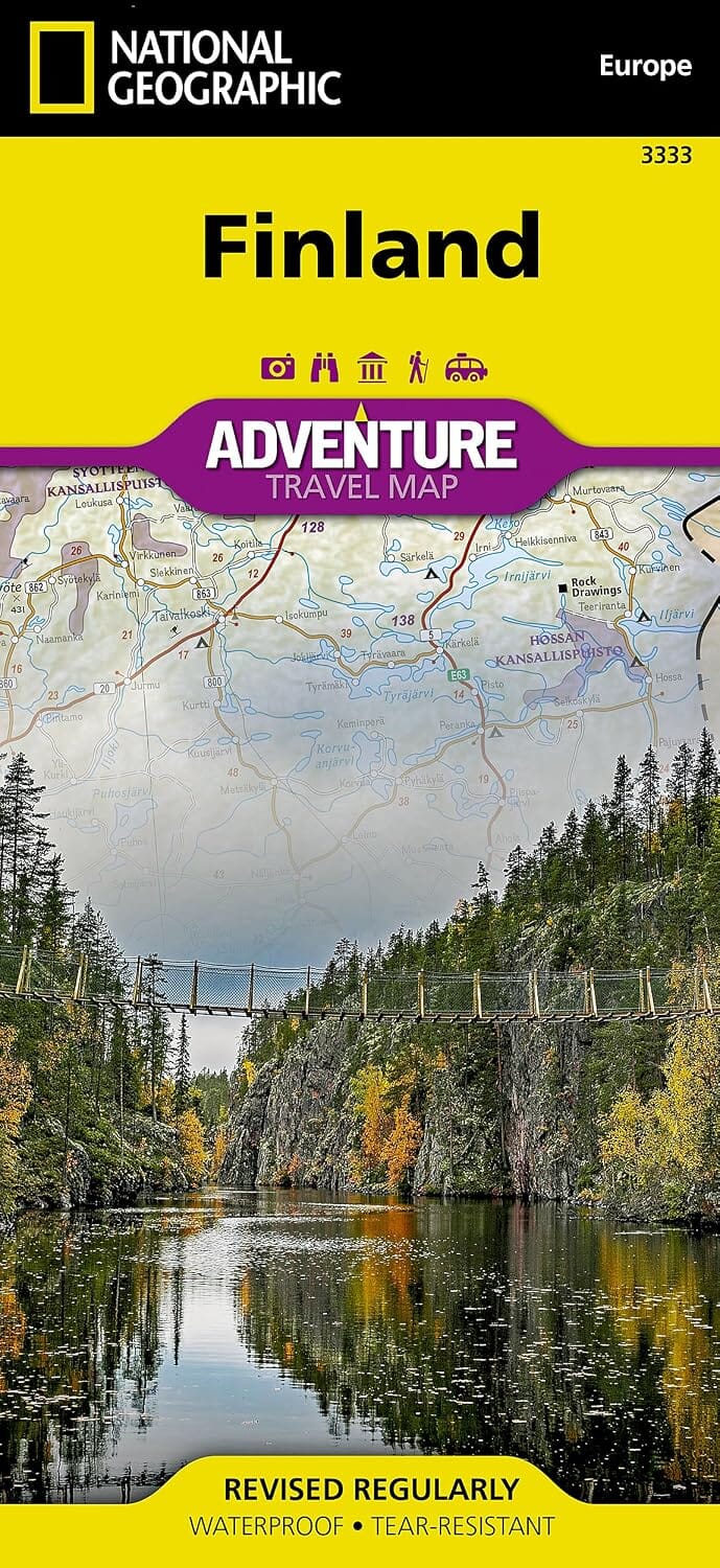 Carte de voyage - Finlande | National Geographic carte routière National Geographic 