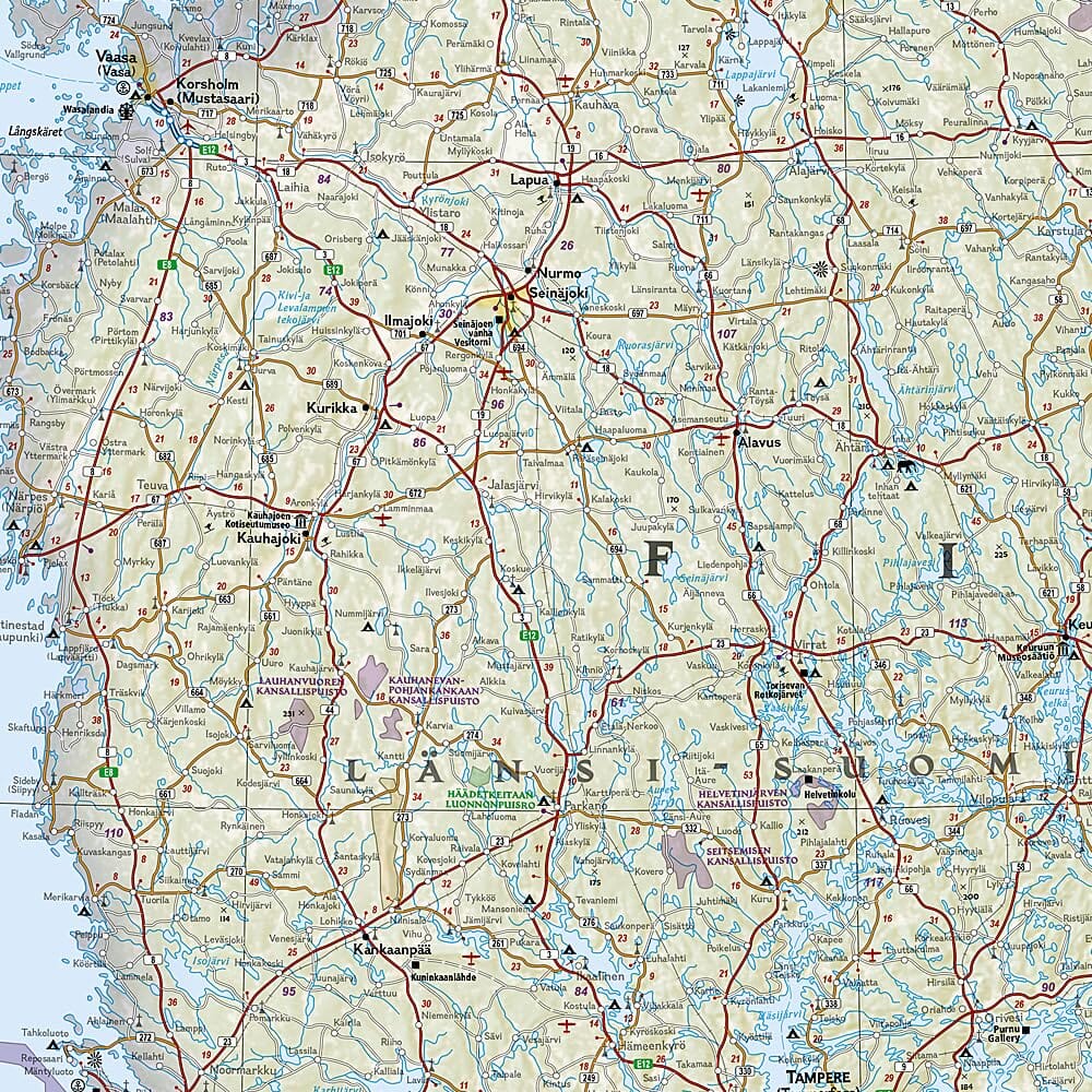 Carte de voyage - Finlande | National Geographic carte routière National Geographic 