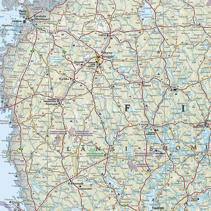 Carte de voyage - Finlande | National Geographic carte routière National Geographic 