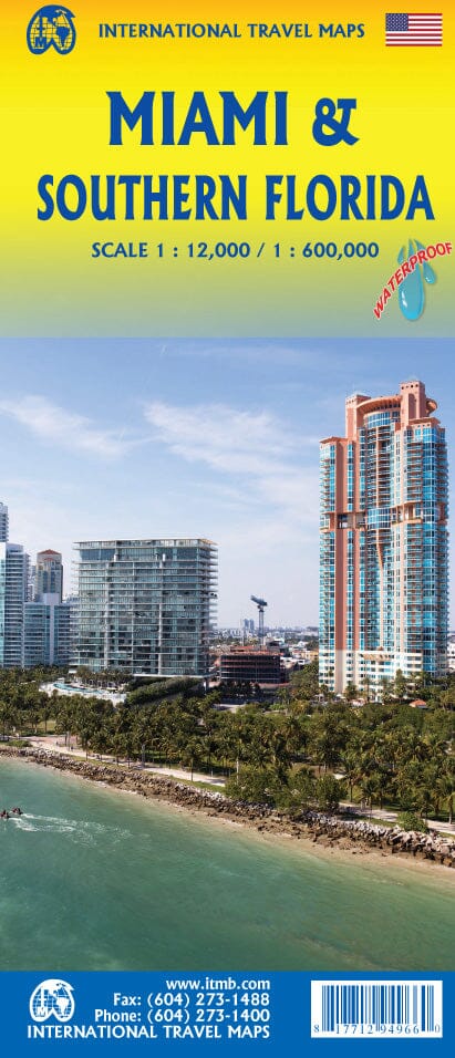 Carte de voyage - Floride Sud & Plan de Miami | ITM carte routière ITM