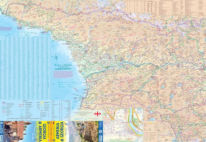 Carte de voyage - Géorgie & Arménie | ITM carte routière ITM 