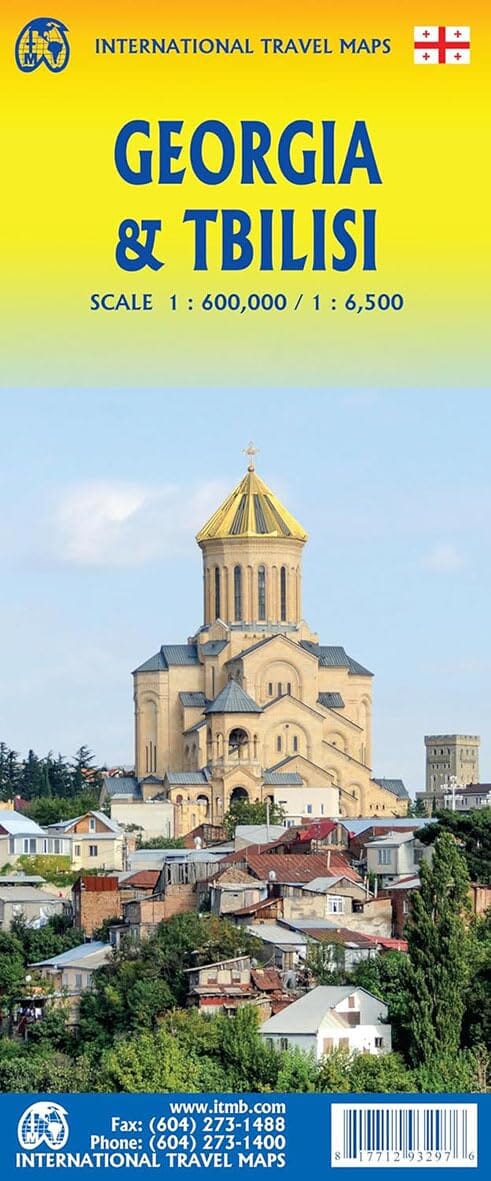 Carte de voyage - Géorgie & Plan de Tbilissi | ITM carte routière ITM