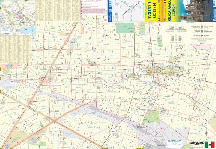 Carte de voyage - Guadalajara & Region | ITM carte routière ITM 