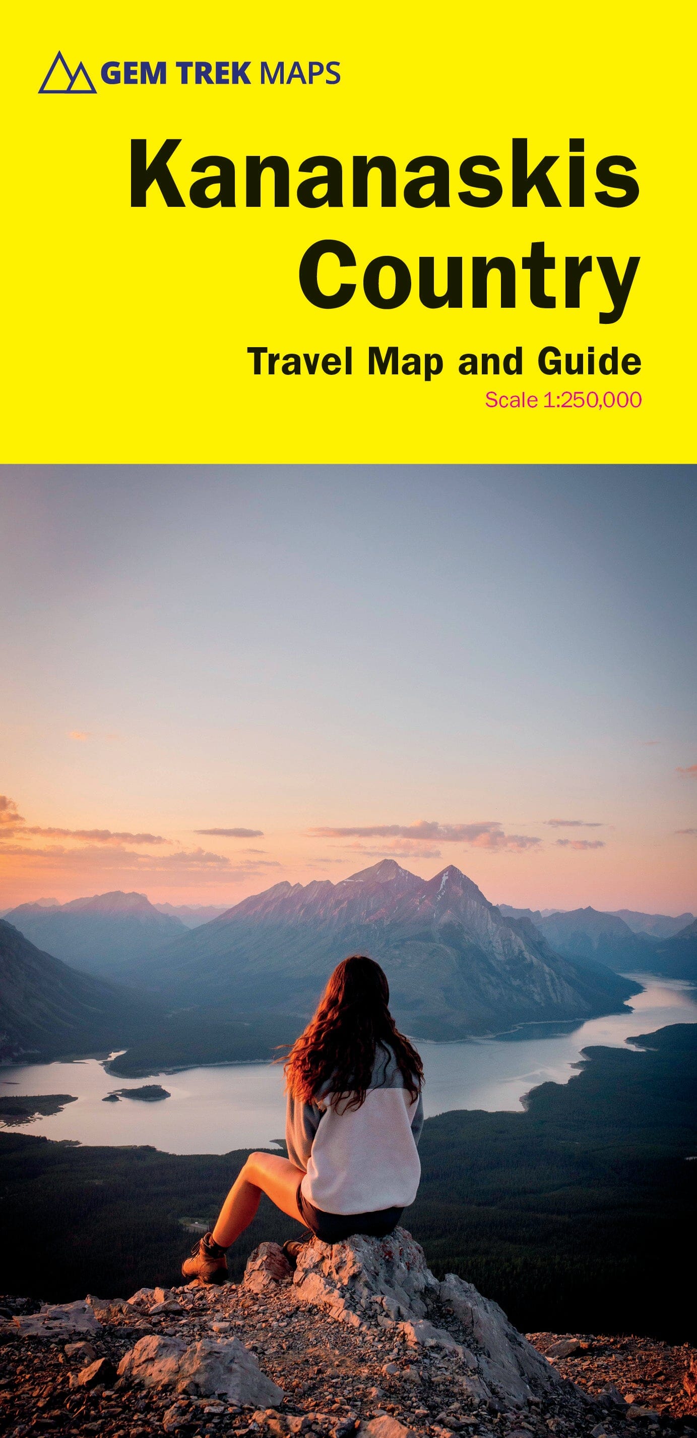 Carte de voyage & Guide - Kananaskis Country | Gem Trek carte routière Gem Trek Publishing